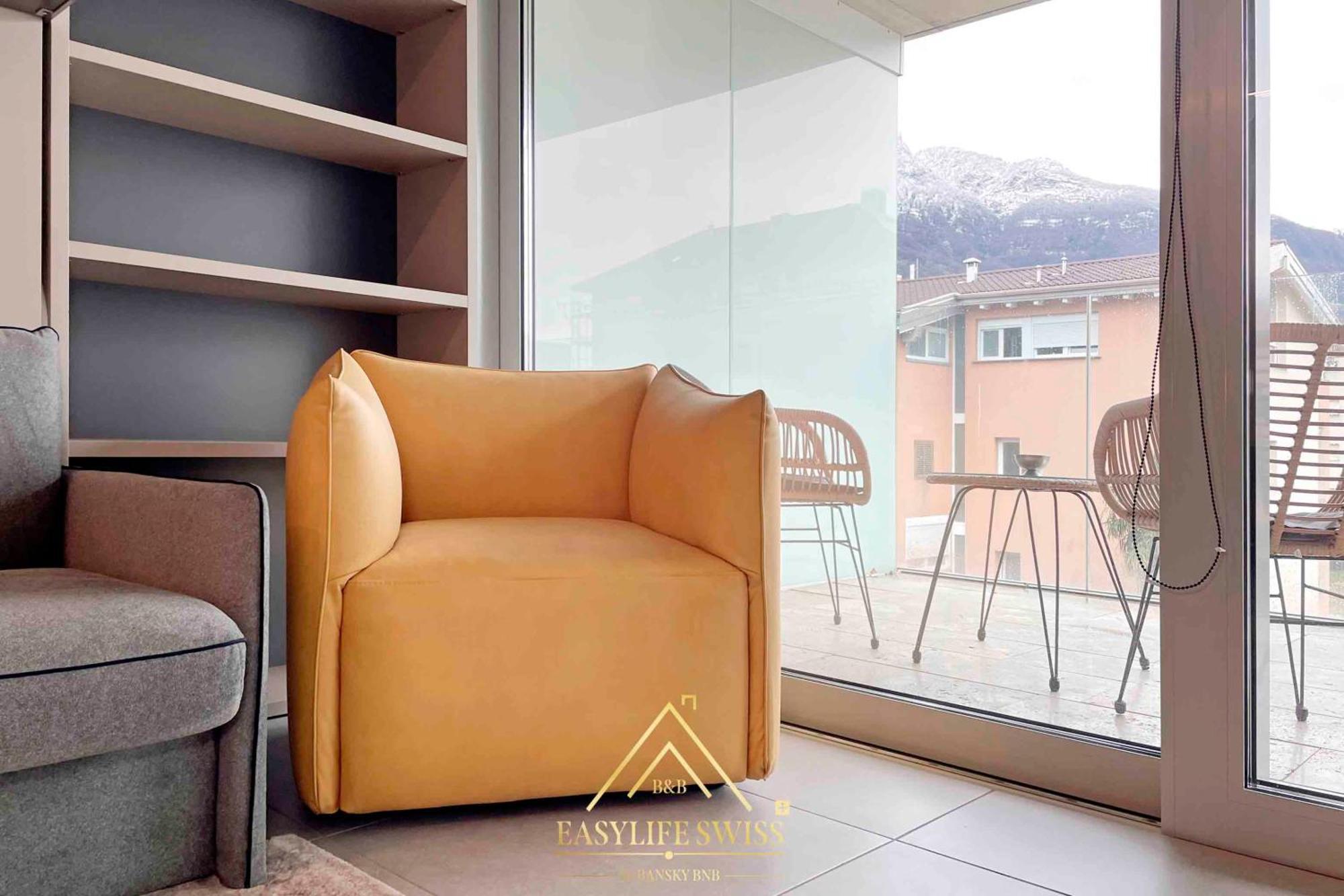 Rame Loft Per 4 Persone A Bellinzona -By Easylife Swiss Apartment ภายนอก รูปภาพ